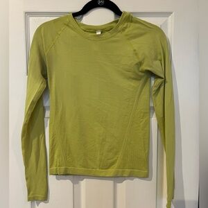 Athleta Lime Long Sleeve Top